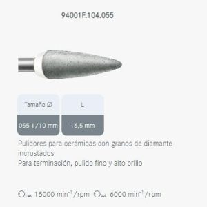 94001F-104-055 PULIDOR DIAMANTADO KOMET