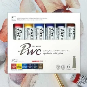ShinHan PWC Extra Fine Watercolour – Marine Colours Set 6 × 7,5 ml tubos